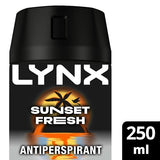 Déodorant anti-transpirant en aérosol Lynx, parfum Sunset Fresh, 250 ml