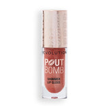 Gloss scintillant Revolution Pout Bomb Nude Glow