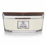 Bougie Woodwick grand format Ellipse Thé blanc et jasmin 454 g