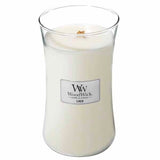 Bougie Woodwick grand format en lin, 610 g