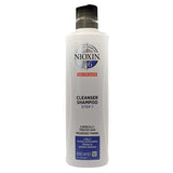 Nioxin - Shampoing nettoyant étape 1, respectueux de la couleur, 300 ml