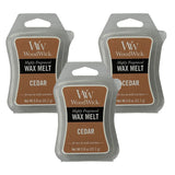 Woodwick Wax Melt Cedar 22.7g - Pack of 3