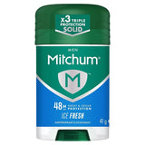 Déodorant stick Mitchum Triple Défense contre les odeurs, fraîcheur glacée, 41 g