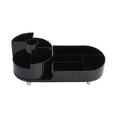 Organisateur de maquillage Livingandhome avec porte-pinceaux rotatif