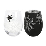 Something Different Spider Web Wine Glass (Pack of 2)