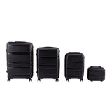 Ensemble de 4 valises de voyage verrouillables Livingandhome