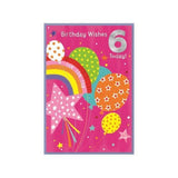 Carte d'anniversaire Simon Elvin pour ses 6 ans (Lot de 6)