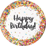 Assiettes décoratives pour anniversaire (paquet de 8)