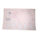 Ziggle Baby Milestone Blanket Pink Bunnies