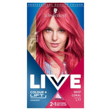 Coloration permanente rose corail foncé Live Colour + Lift