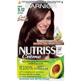 Coloration permanente Garnier Nutrisse 5.12 Châtain Glacial