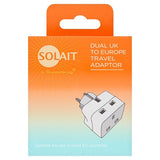 Adaptateur double Solait Royaume-Uni vers UE