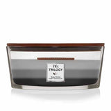 Bougie Woodwick Grand Sablier Trilogy Warm Woods de 624 g