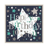 Simon Elvin Happy Birthday To You Square Card (Pack of 6)
