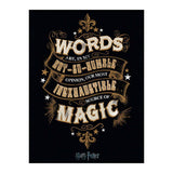 Impression sur toile avec les mots d'Harry Potter