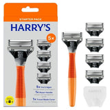 Rasoir Truman de Harry + 5 lames - Orange vif