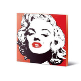 Impression sur toile rouge Marilyn Monroe