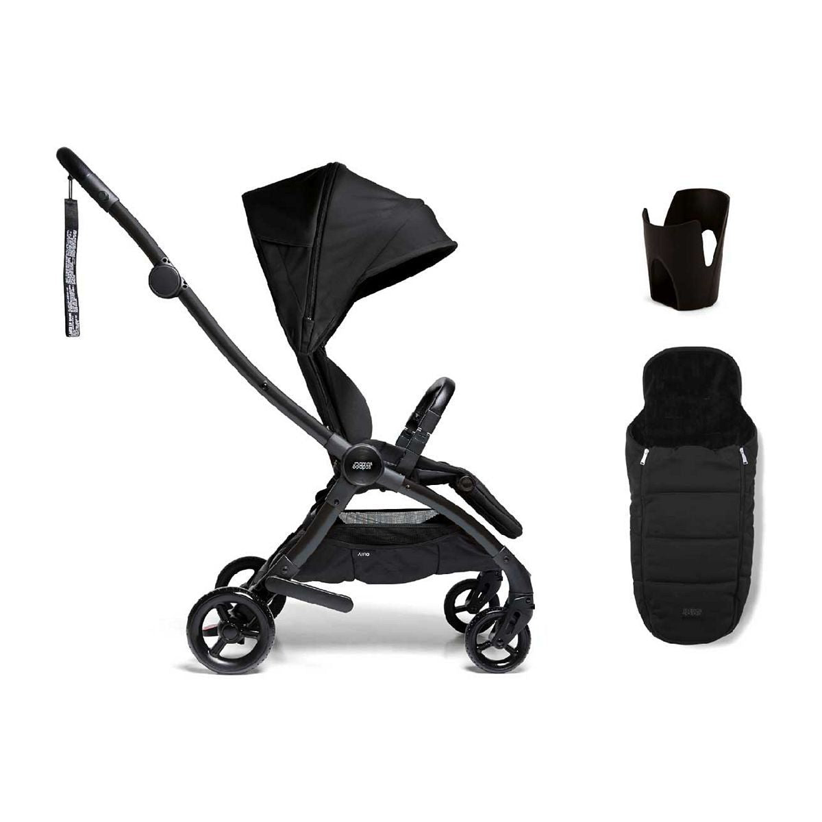 Mamas &amp;amp; Papas Airo 3 Piece 6M+ Out and About Bundle - Black