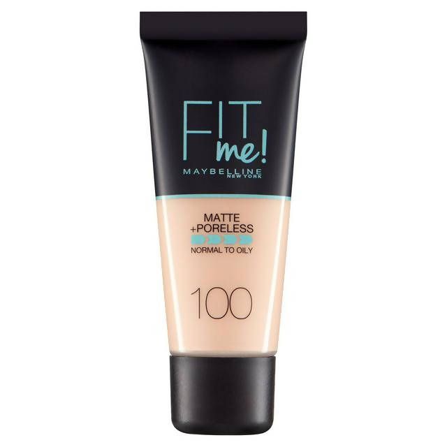 Maybelline Fit Me Matte &amp;amp; Poreless Foundation 100 Warm Ivory 30ml