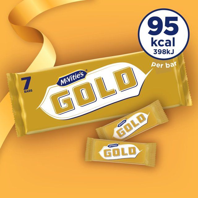 McVitie's Gold Caramel Flavour Biscuit Bars Multipack   7 per pack