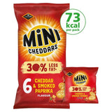 Mini Cheddars 30 % moins gras, saveur Cheddar et Paprika, multipack de 6.