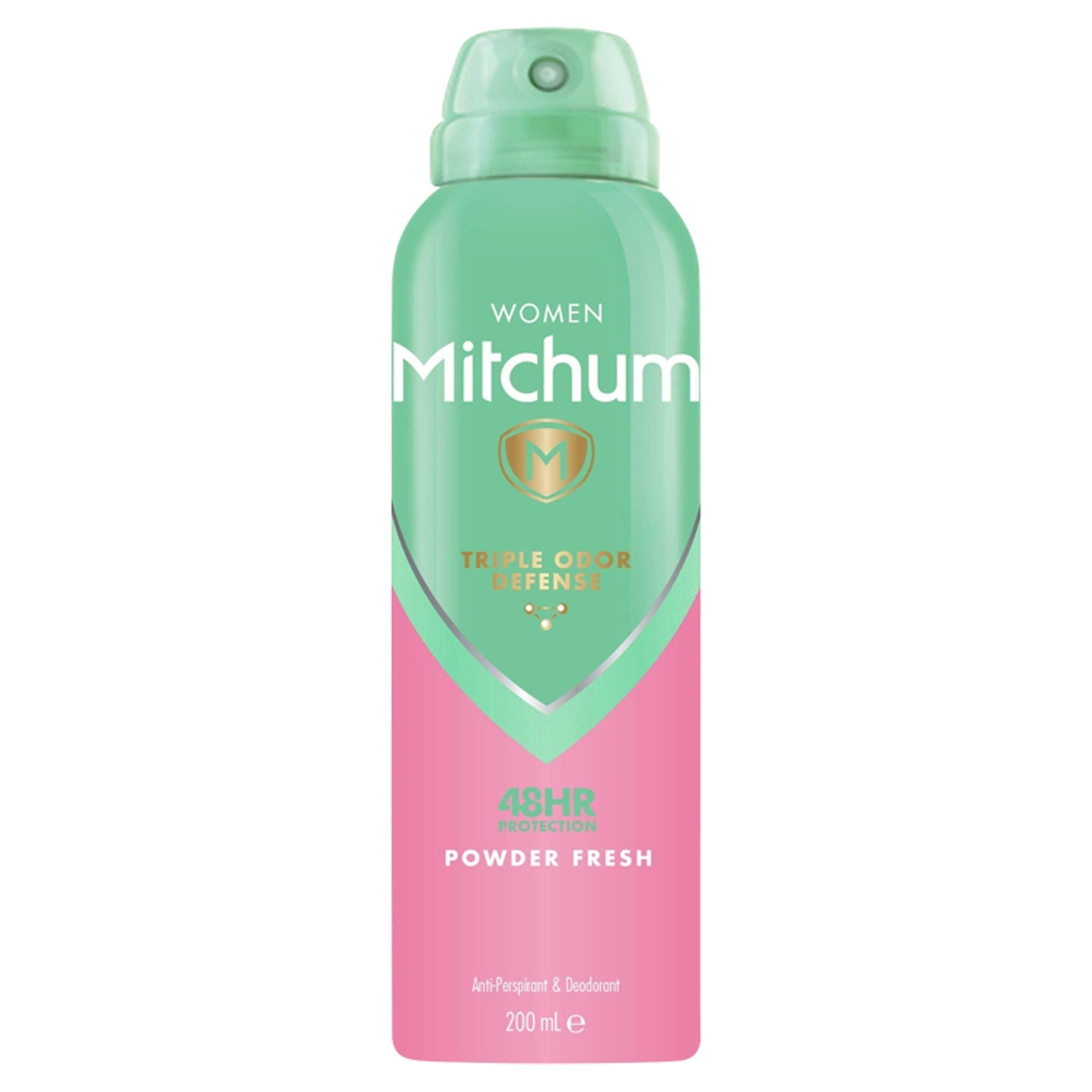 Mitchum Women Triple Odor Defense Protection Powder Fresh Anti-Perspirant &amp;amp; Deodorant 200ml