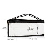 Nanshy See Through Clear Makeup Bag (Transparent/Black)