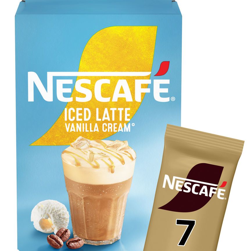 Nescafe Nescaf&amp;eacute; Gold Iced Latte Vanilla Cream 7 x 15g (105g)