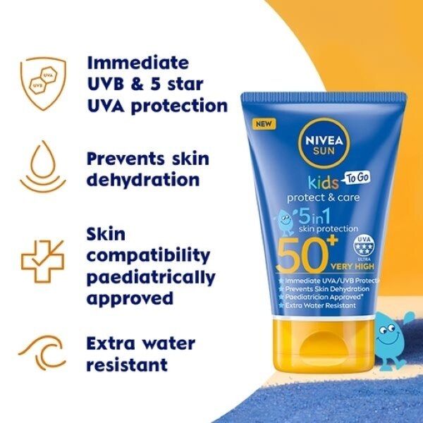 Nivea Sun Kids Protect &amp;amp; Care Lotion To-Go Spf 50+ 50Ml