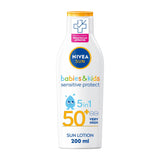 Nivea Sun Kids Protect &amp;amp; Sensitive Sun Cream Lotion SPF50+ 200ml