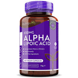 Acide alpha-lipoïque Nutravita 650 mg - 120 capsules végétaliennes
