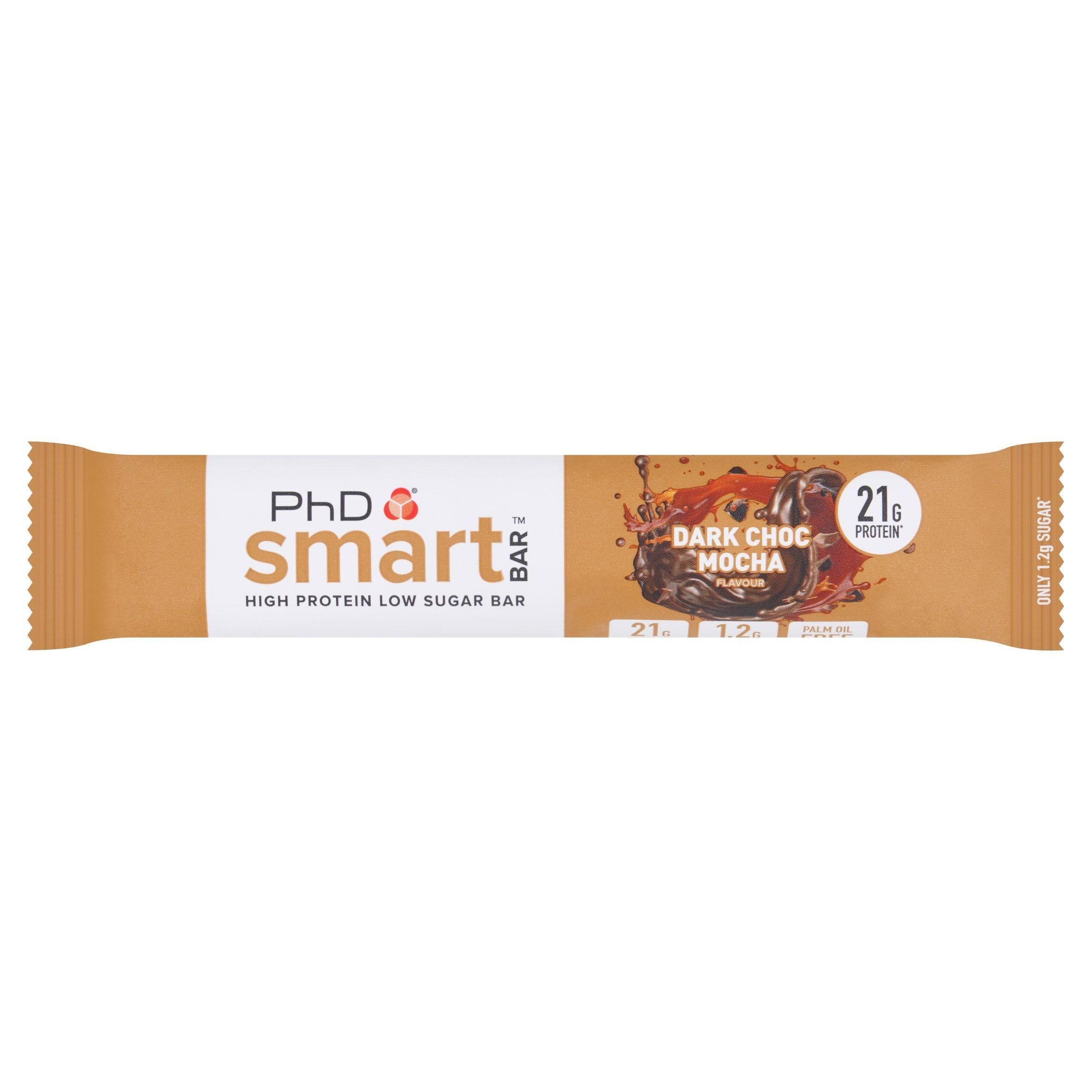 PhD Dark Choc Mocha Flavour Smart Bar 64g