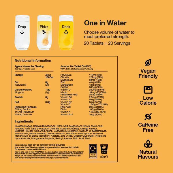Phizz 3in1 Hydration, Electrolytes &amp;amp; Vitamins Variety x80