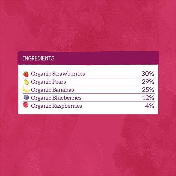 Piccolo Organic Blushing Berries &amp;amp; Pear 4m+ 100g