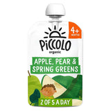 Piccolo Bio Poire, Pomme et Jeunes Pousses avec une touche de menthe 100 g À partir de 4 mois