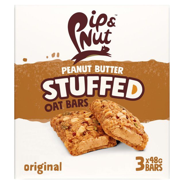 Pip &amp;amp; Nut Peanut Butter Stuffed Oat Bar Original   3 x 48g