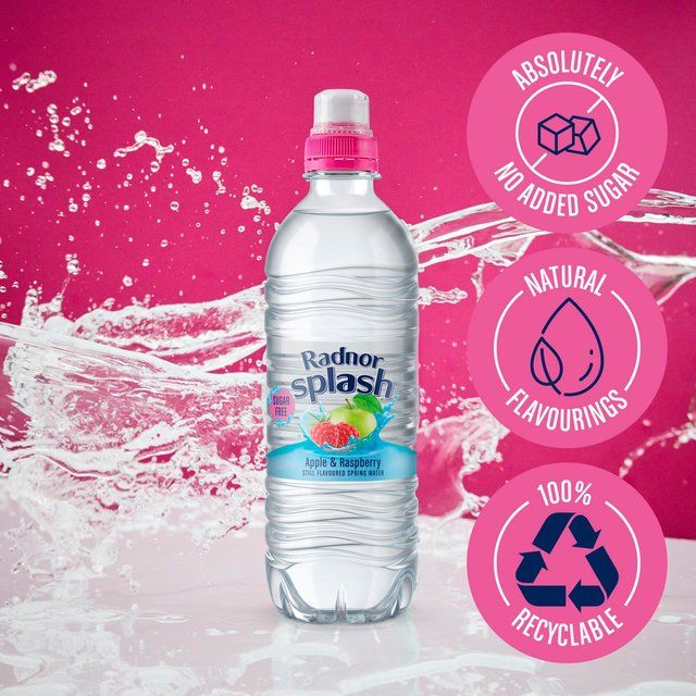Radnor Splash Apple &amp;amp; Raspberry Flavoured Water   6 x 500ml