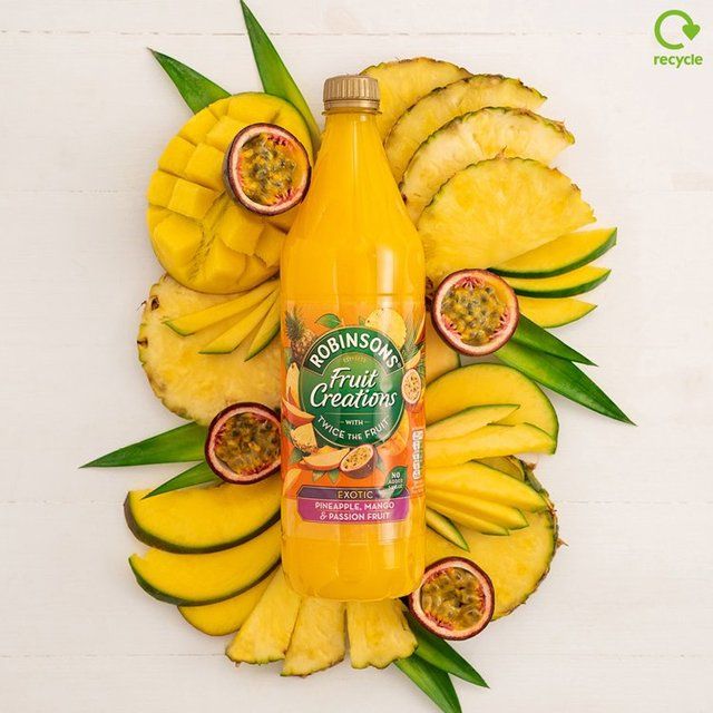 Robinsons Fruit Creations Pineapple Mango &amp;amp; Passionfruit No Added Sugar   1L