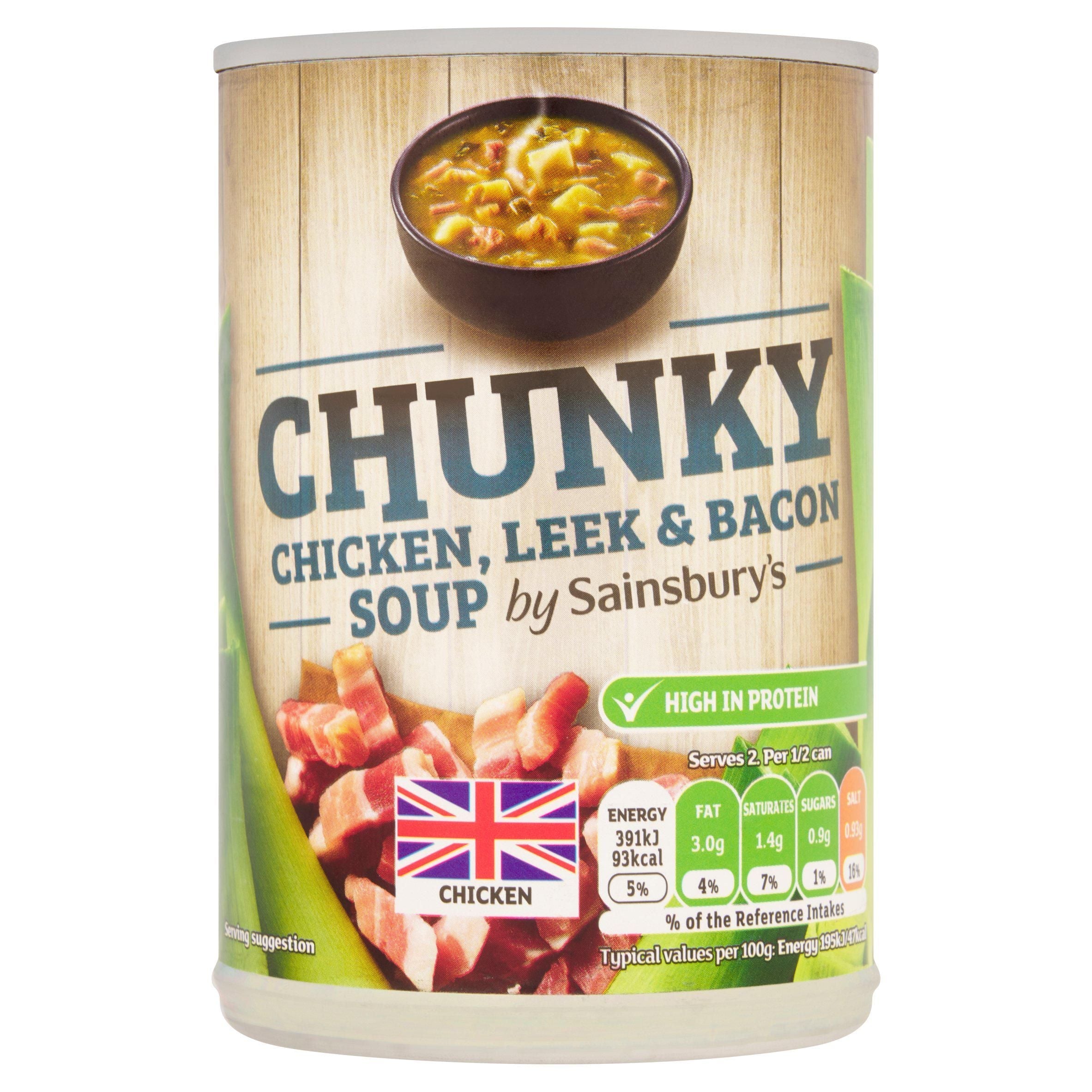 Sainsbury's Chunky Chicken, Leek &amp;amp; Bacon Soup 400g