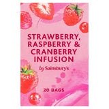 Sainsbury's Strawberry, Raspberry &amp;amp; Cranberry Tea Bags x20