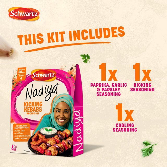 Schwartz x Nadiya Kicking Kebabs Recipe Kit   75g