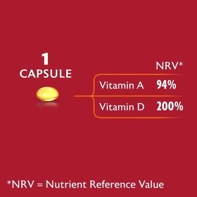 Seven Seas Cod Liver Oil One A Day Omega-3 Fish Oil &amp;amp; Vitamin D Caps   60 per pack