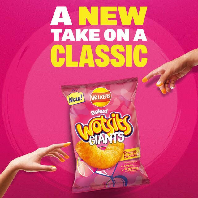 Walkers Wotsits Giants Prawn Cocktail Snacks Crisps, Nuts & Snacking Fruit M&S   